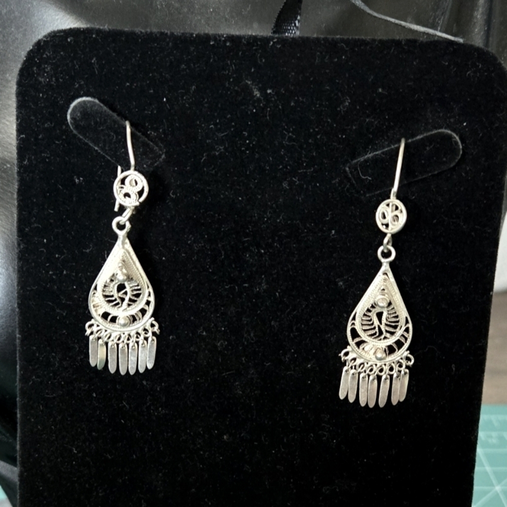 Earrings Filigree 925 Sterling
